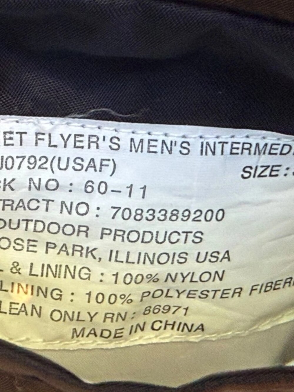 Fox Outdoor MA-1 Flight Jacket Mens 3XL Reversible Bomber - Picture 12 of 14